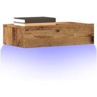 TV Cabinets with LED Lights 2 pcs Old Wood 60x35x15.5 cm