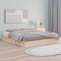 Bed Frame 120x200 cm Solid Wood