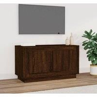 TV Cabinet Brown Oak 80x35x45 cm Engineered Wood