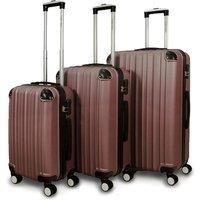Set Of 3 Expandable Anti-Scratch Hard Shell Suitcases - 4 Colours!