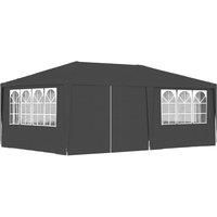 Professional Party Tent with Side Walls 4x6 m Anthracite 90 g/m£