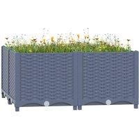 Raised Bed 80x80x38 cm Polypropylene