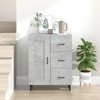 Sideboard Concrete Grey 69.5x34x90 cm Engineered Wood