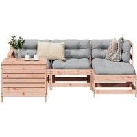 5 Piece Garden Sofa Set Solid Wood Douglas Fir