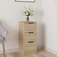 Sideboard Sonoma Oak 30x30x70 cm Engineered Wood