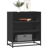Sideboard Black 68x35x76 cm Engineered Wood and Metal