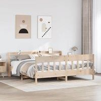Bed Frame without Mattress 180x200 cm Super King Solid Wood Pine