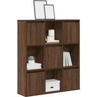 Bookcase Brown Oak 89x24x101.5 cm Engineered Wood