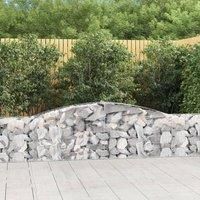Arched Gabion Basket 400x30x60/80 cm Galvanised Iron