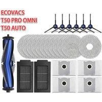 ECOVACS T50 PRO OMNI / T50 AUTO / DDX67 Robot Vacuum Cleaner Accessories Main Side Brush Hepa Filter Mop Cloth Dust Bag Parts