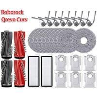 Roborock Qrevo Curv / 5AE / 5A1 / 5XC / S5X / Qrevo C Pro Vaccum Cleaner Main Side Brush Mop Cloth Dust Bag Filter Accessories