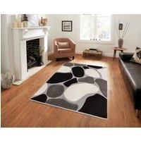Modern Hand Carved Multicolour Soft Thick Area Rug - Stone
