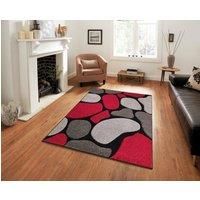 Modern Hand Carved Multicolour Soft Thick Area Rug - Stone