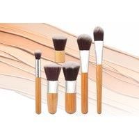 Bamboo Makeup Brush Set - 6Pc Or 10Pc Set