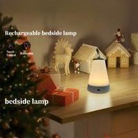 LED Night Light Bedside Lamp Touch Control Adjustable Rechargeable Portable Lamp for Baby Kids Nursery Bedroom Bathroom