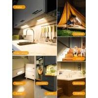 Under Cabinet Lighting,Rechargeable Battery Motion Sensor Light Indoor,Lights for Kitchen, Cabinet, Wardrobe (3 Pcs) 15.7inch