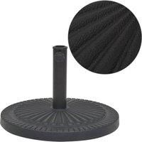 Parasol Base Resin Round Black 14 kg