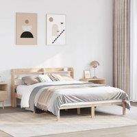 Bed Frame without Mattress 120x190 cm Small Double Solid Wood Pine