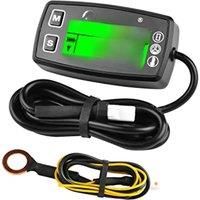 Digital Tach/Hour Meter,Engine Temperature Gauge,Alert RPM & Temp,Backlights Display for Lawn Tractor Compressor Generator Snowm