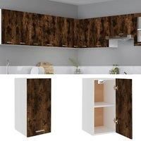 Hanging Cabinet Smoked Oak 29.5x31x60 cm Engineered Wood