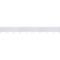 9-panel Wind Screen Fabric 1200x160 cm Sand White