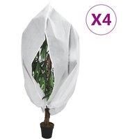 Plant Fleece Covers with Zip 4 pcs 70 g/m≤ 3.93x3 m