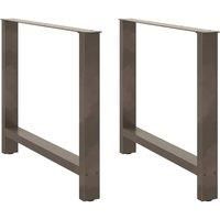 Coffee Table Legs Natural Steel 2 pcs 90x(72-73) cm Steel