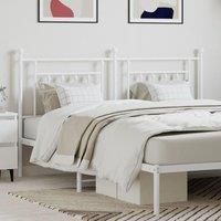 Metal Headboard White 180 cm