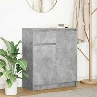 Sideboard with Drawer Concrete Grey 71x35x84 cm Engineered Wood