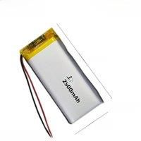 3.7V Polymer lithium ion Li-ion battery For intercom navigator TOY POWER BANK GPS mp3 mp4 2500mAH 103065 103070 113270