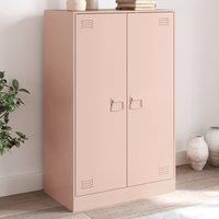 Sideboard Pink 67x39x107 cm Steel