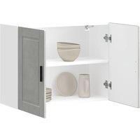 Kitchen Wall Cabinet Porto Concrete Grey Engineered Wood