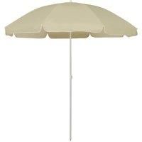 Beach Umbrella Sand Yellow 240 cm