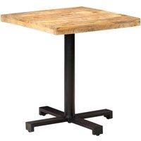 Bistro Table Square 70x70x75 cm Rough Mango Wood