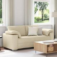 Sofa Cream Fabric Medium Tough Sofa Rectangular