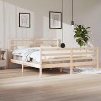 Bed Frame Solid Wood Pine 200x200 cm