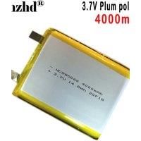 3.7V Li Polymer Lithium Battery 4000MAH For Mobile power Fast charge LED light source GPS locator 105060