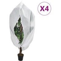 Plant Fleece Covers with Zip 4 pcs 70 g/m≤ 2.36x2 m