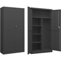 Locker Cabinet Anthracite 90x40x180 cm Steel