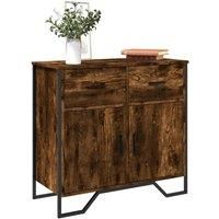 Sideboard Smoked Oak 79.5x35.5x74.5 cm Engineered Wood