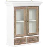 Wall Cabinet White 49x22x59 cm Engineered Wood
