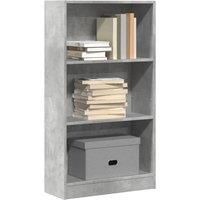 Bookcase Concrete Grey 60x24x109 cm Engineered Wood
