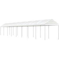 Gazebo with Roof White 17.84x2.28x2.69 m Polyethylene