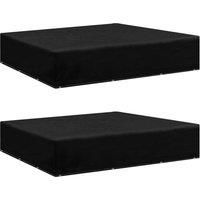 Garden Furniture Covers 2 pcs 12 Eyelets 250x250x70 cm