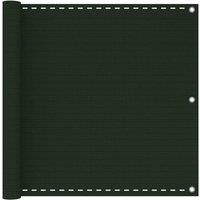 Balcony Screen Dark Green 90x500 cm HDPE