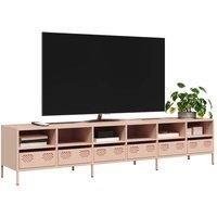 TV Cabinet Pink 202x39x43.5 cm Cold-rolled Steel