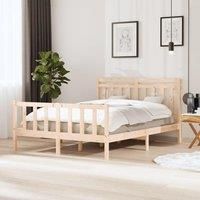 Bed Frame 150x200 cm King Size Solid Wood