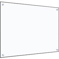 Kitchen Backsplash Transparent 80x60 cm Tempered Glass