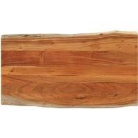Table Top 120x60x2.5 cm RectangularSolid Wood Acacia Live Edge