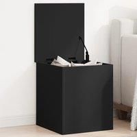 Storage Box Black 40x42x46 cm Engineered Wood